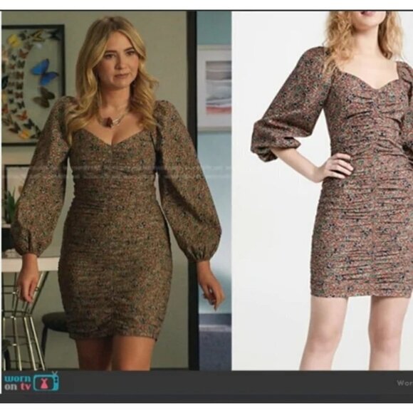 ❤️ Veronica Beard Nadi dress, Cinamon Multi, Size 0 016 - Picture 1 of 11